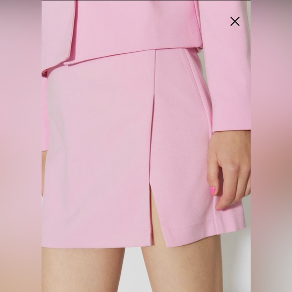 Nordstrom pink Billie side vent miniskirt beach summer party event luxury NWT M - Picture 9 of 15